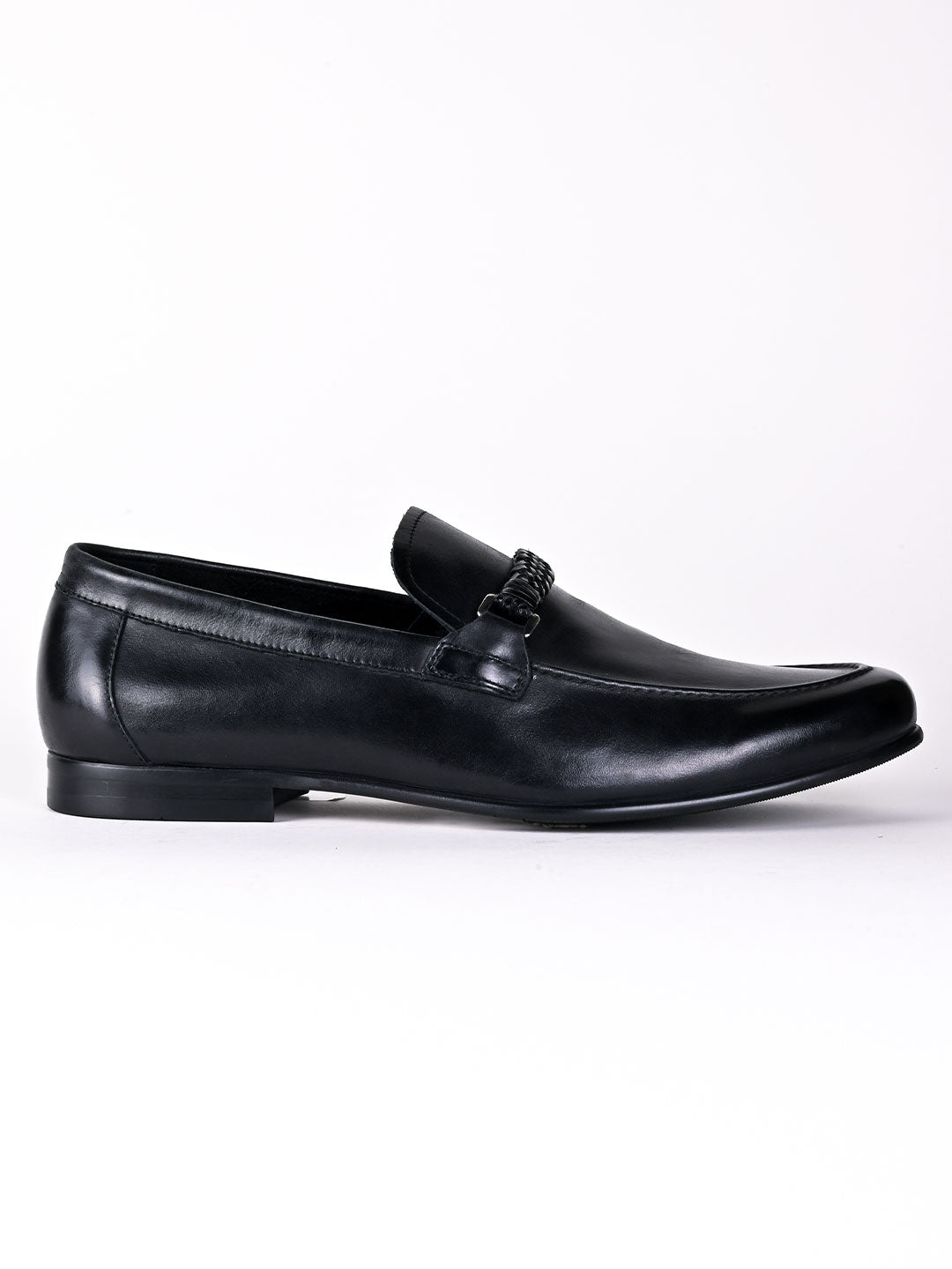 Men, Men Footwear, Black Formal Loafers