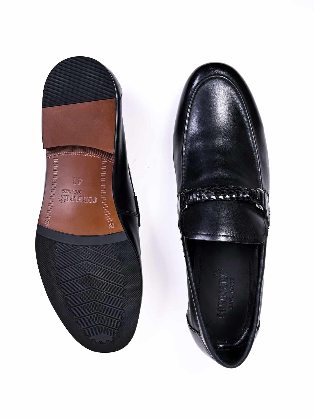 Men, Men Footwear, Black Formal Loafers