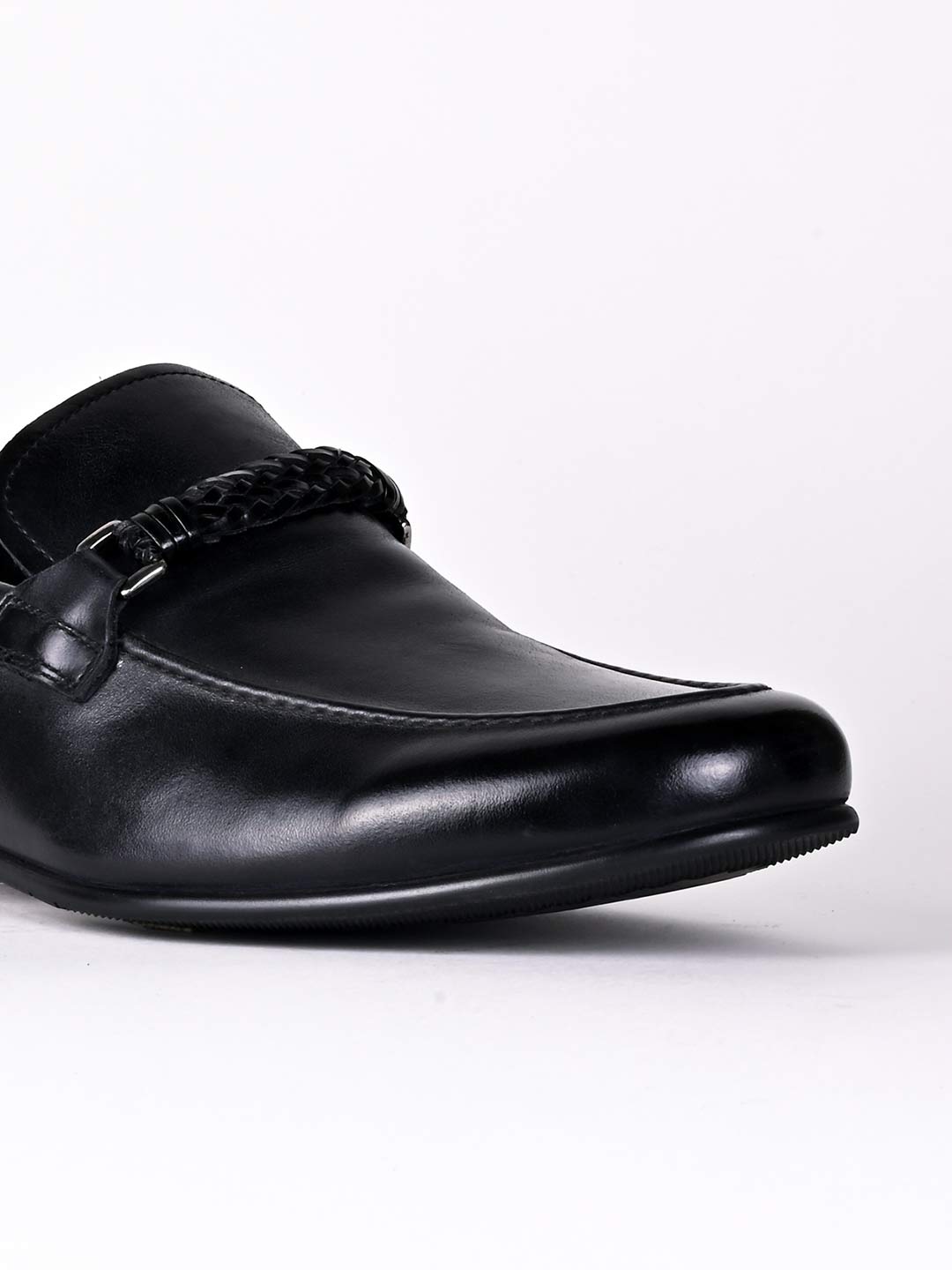 Men, Men Footwear, Black Formal Loafers