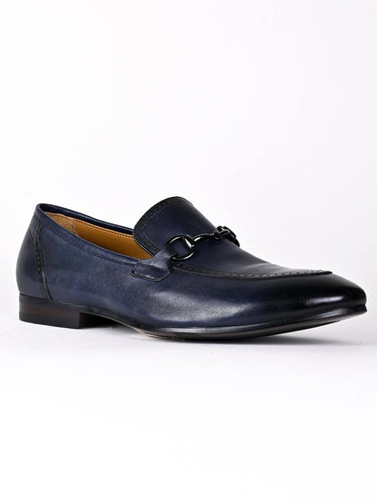 Men, Men Footwear, Navy Blue Loafers