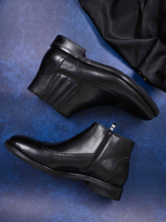 Men, Men Footwear, Black Boots