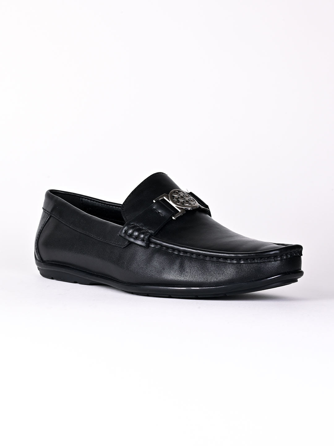 Men, Men Footwear, Black Loafers