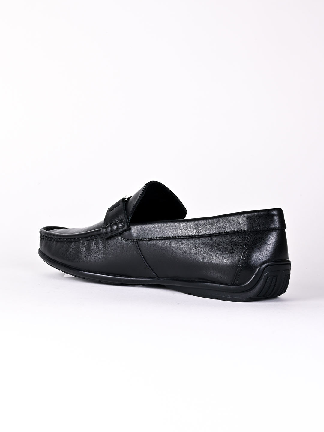 Men, Men Footwear, Black Loafers