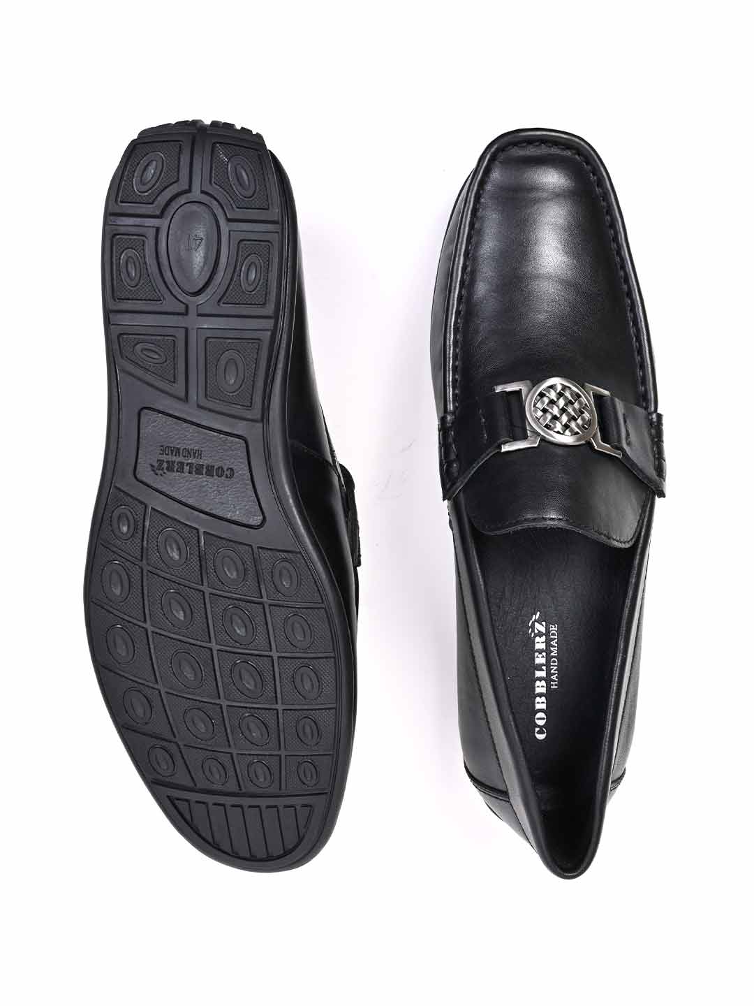 Men, Men Footwear, Black Loafers