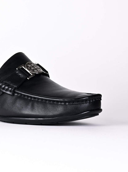 Men, Men Footwear, Black Loafers