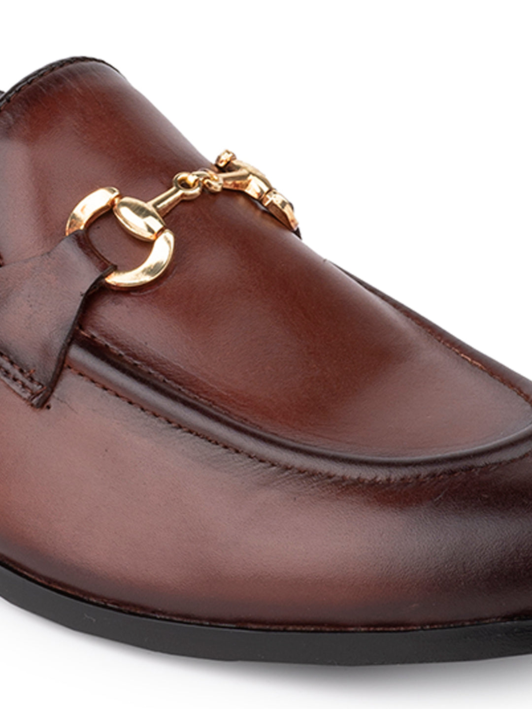 Men BROWN Solid Loafers