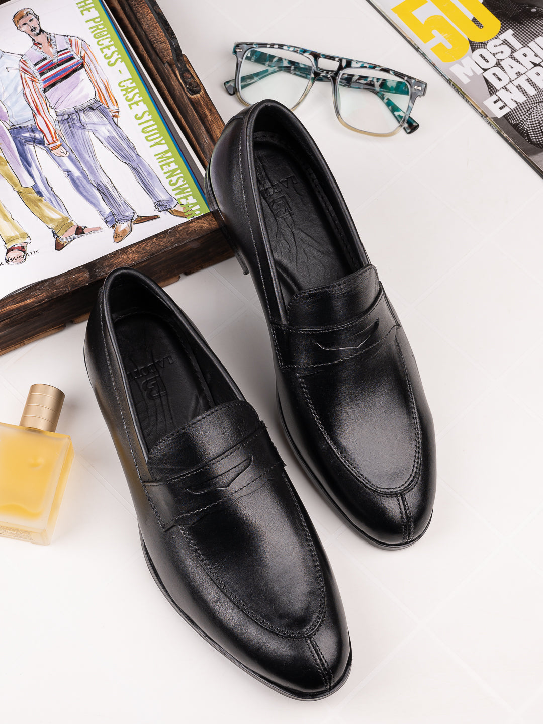 Footwear, Men Footwear, BLACK, Loafers