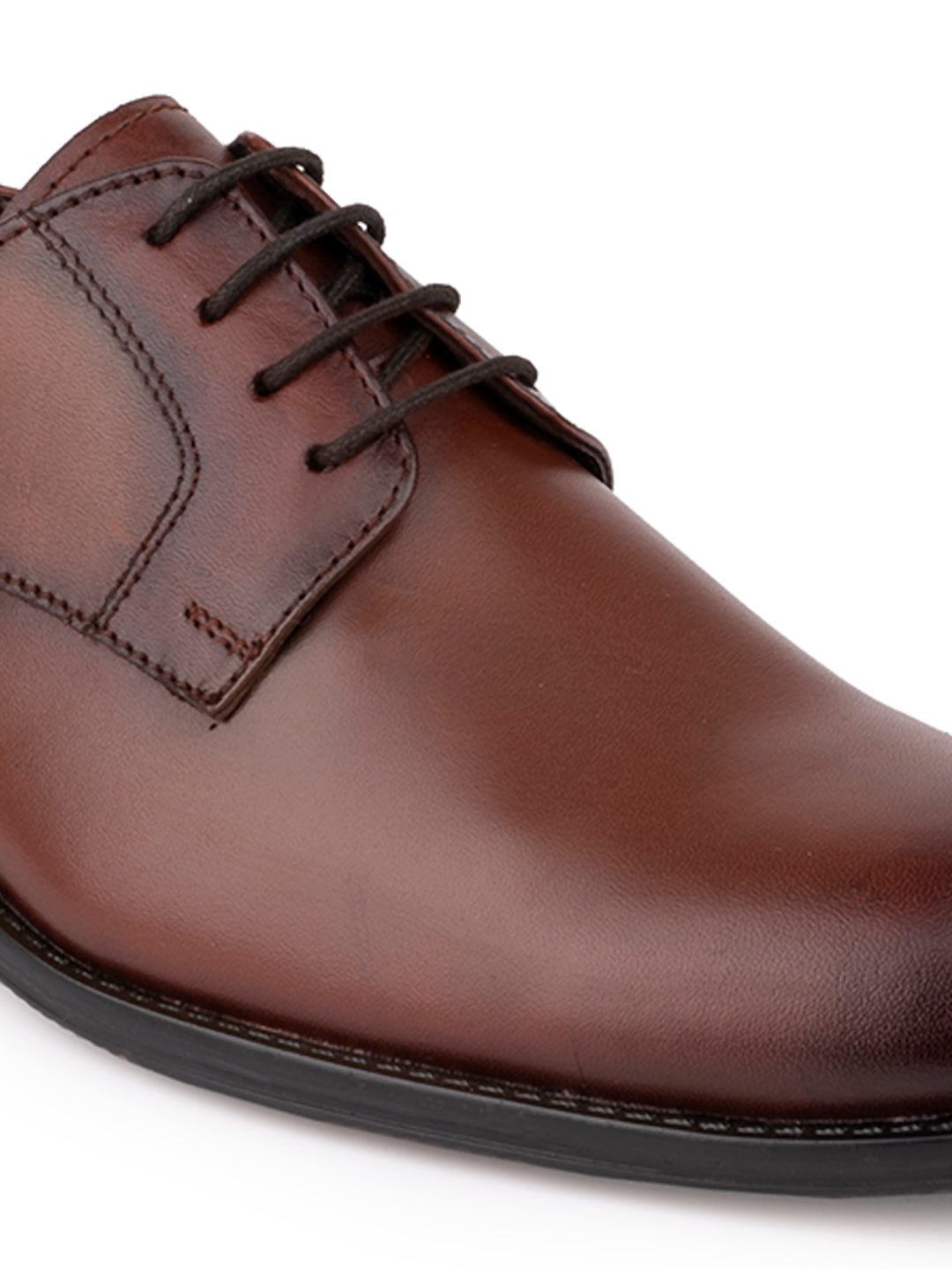 Men WOODEN Solid Derbys