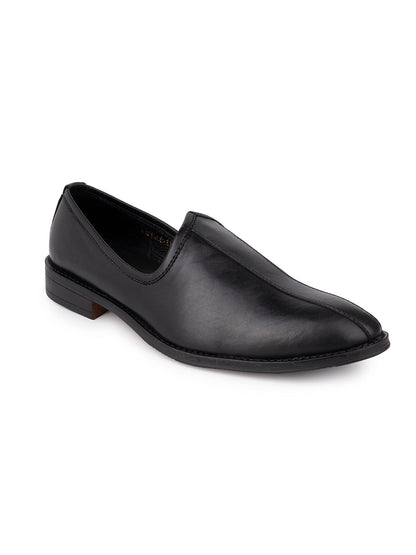 Footwear, Men Footwear, BLACK, Mojaris