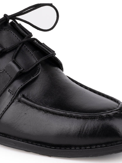 Men BLACK Solid Loafers