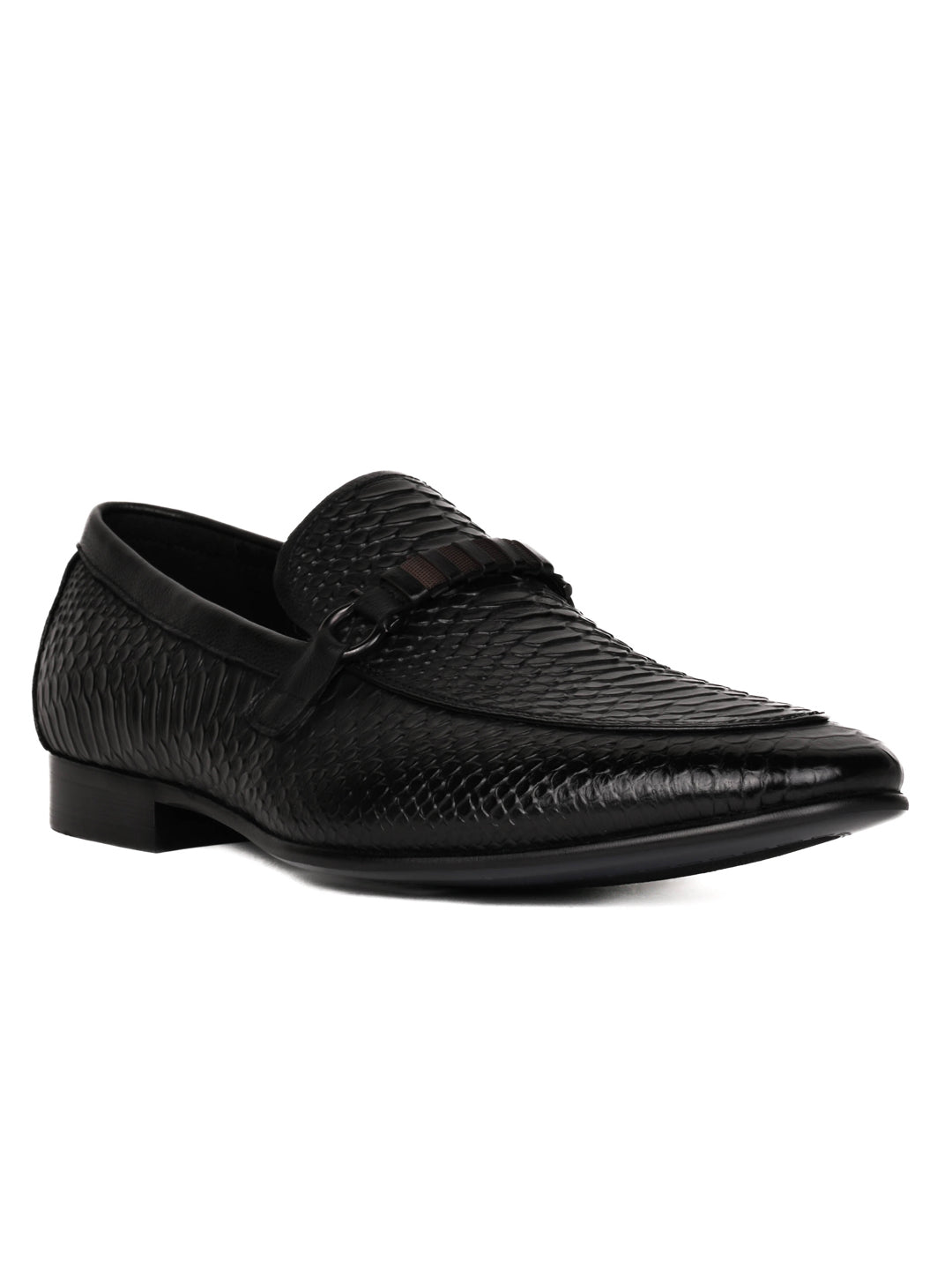 Men, Men Footwear, Black Loafers