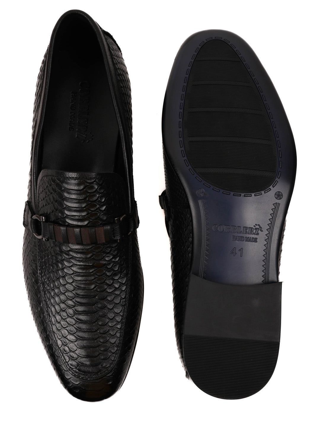 Men, Men Footwear, Black Loafers