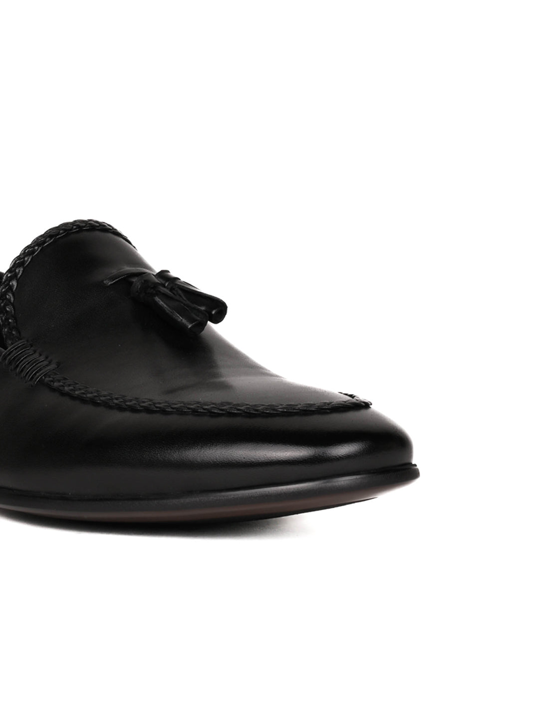 Men, Men Footwear, Black Loafers