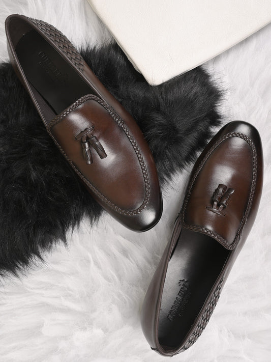 Men, Men Footwear, Brown Loafers