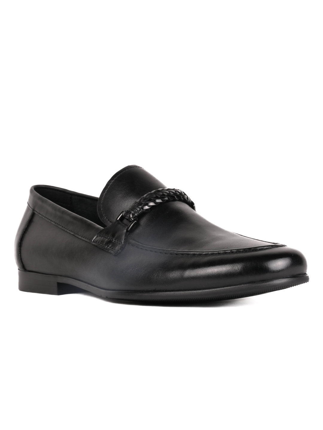 Men, Men Footwear, Black Formal Loafers