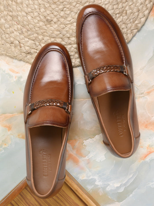 Men, Men Footwear, Tan Formal Loafers