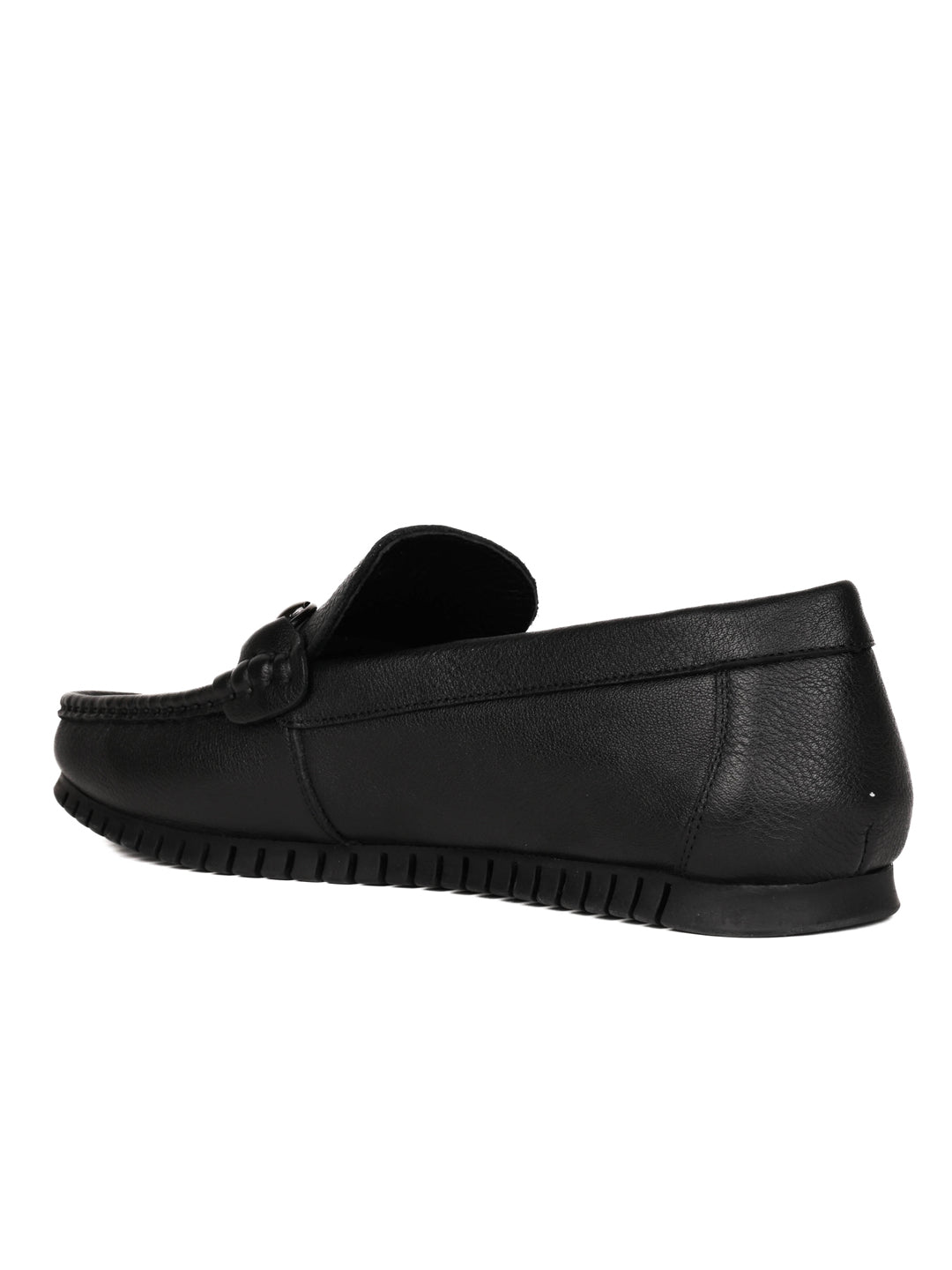 Men, Men Footwear, Black Loafers