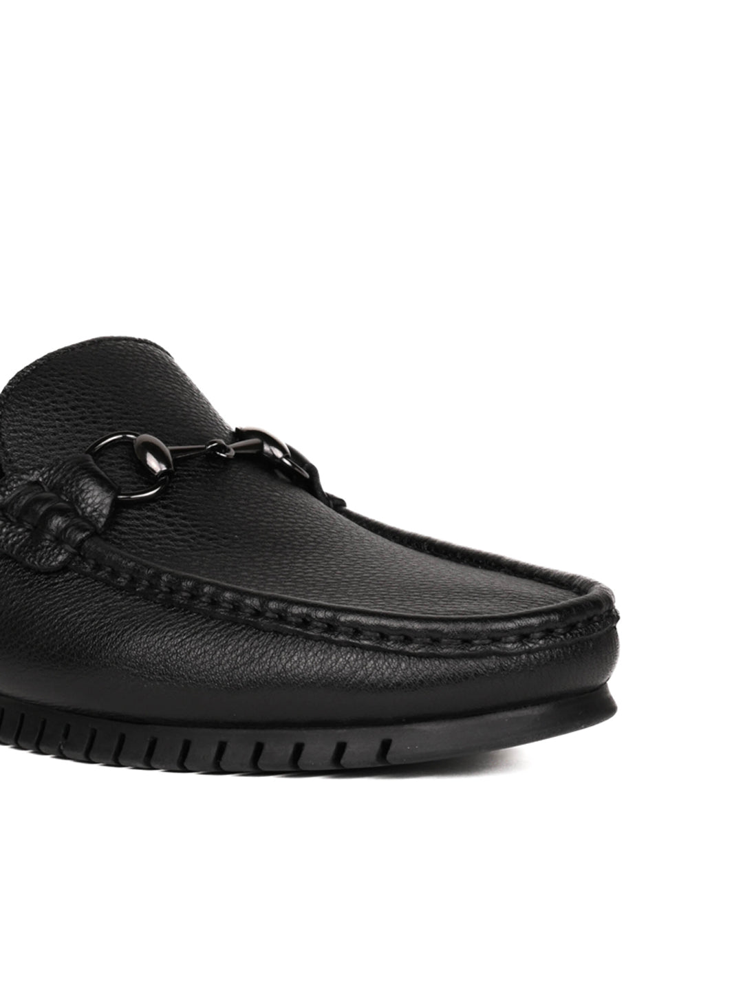 Men, Men Footwear, Black Loafers