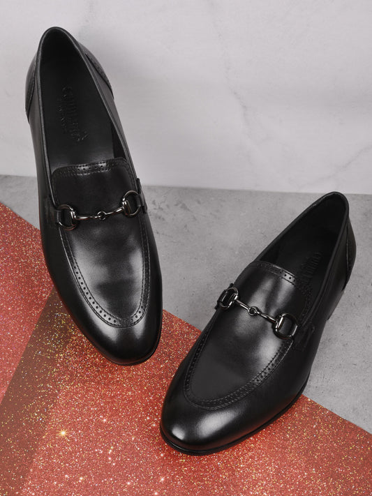 Men, Men Footwear, Black Formal Loafers