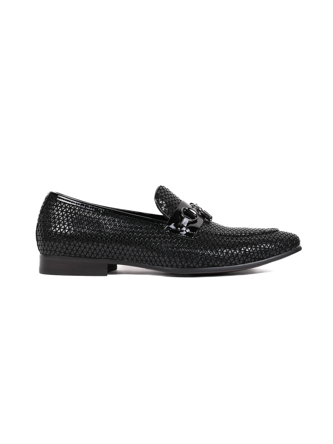 Men, Men Footwear, Black Loafers