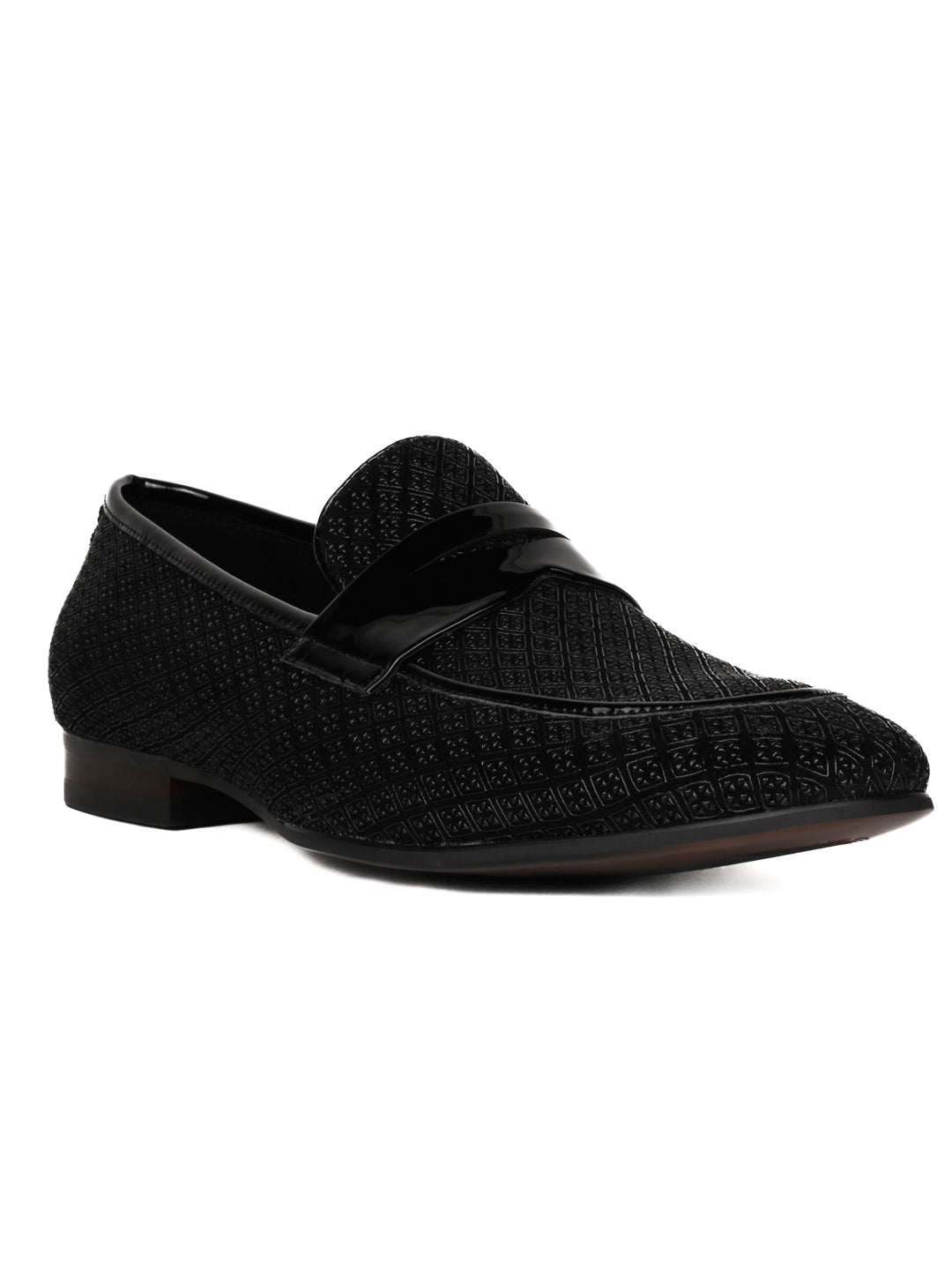 Men, Men Footwear, Black Loafers