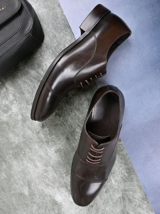 Men, Men Footwear, Coffee Formal Shoes