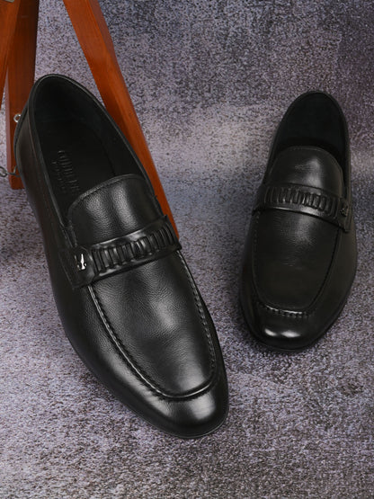 Men, Men Footwear, Black Formal Loafers