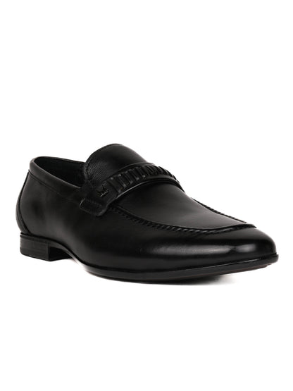 Men, Men Footwear, Black Formal Loafers