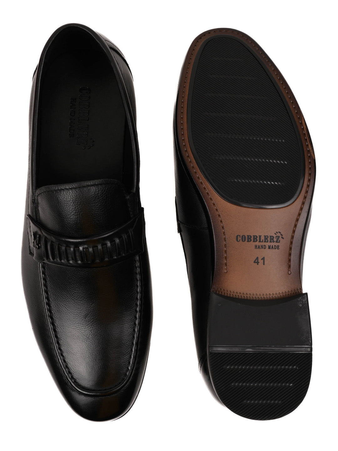 Men, Men Footwear, Black Formal Loafers