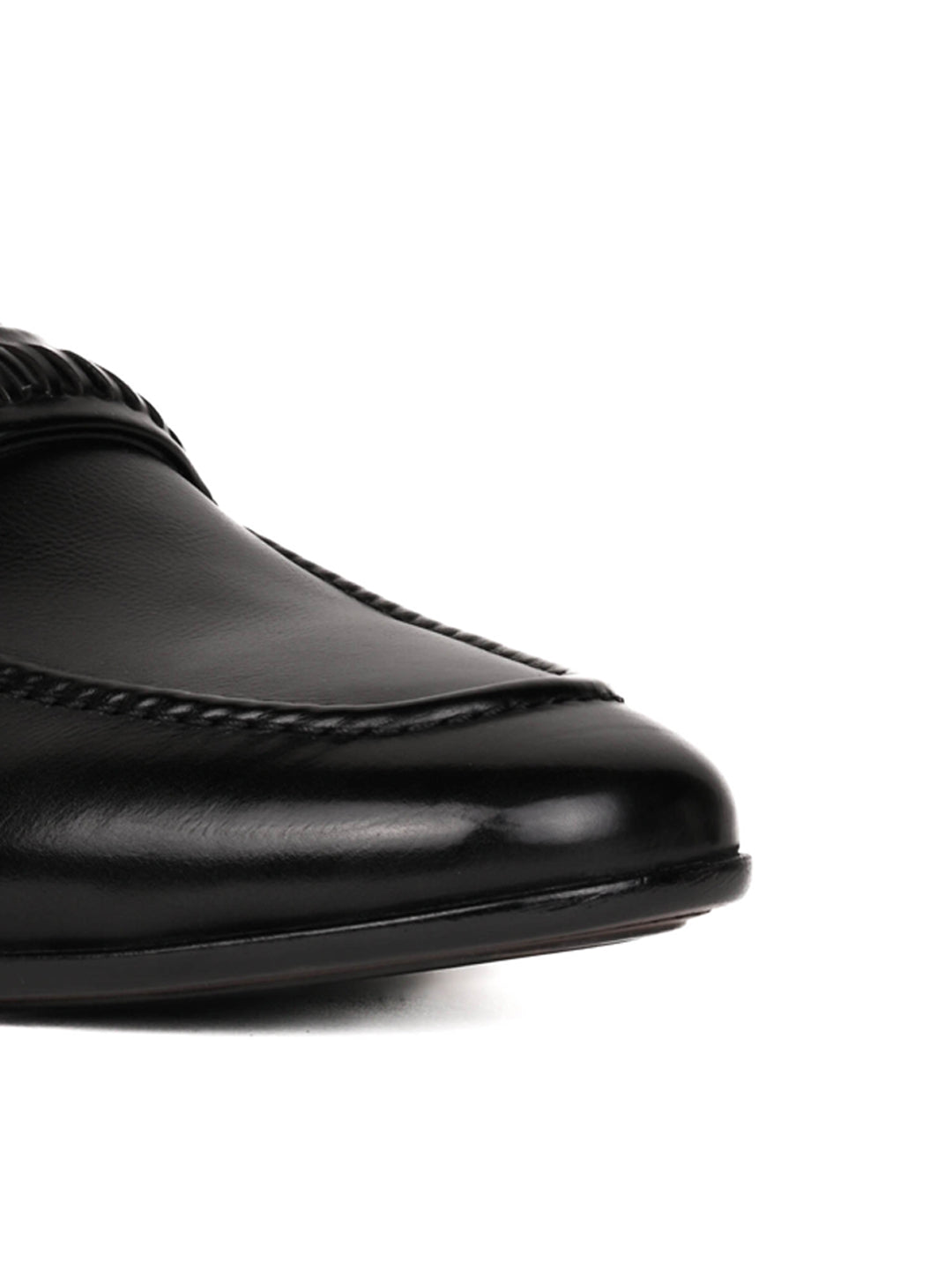 Men, Men Footwear, Black Formal Loafers