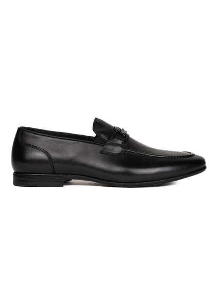 Men, Men Footwear, Black Formal Loafers