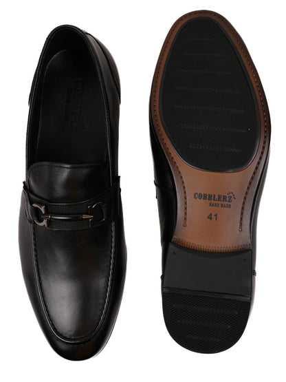 Men, Men Footwear, Black Formal Loafers