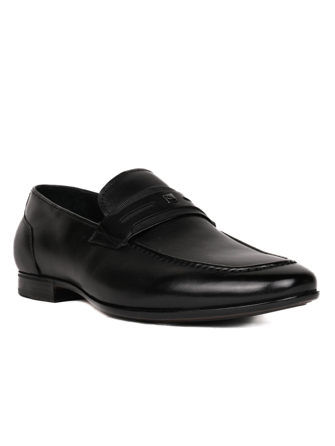 Men, Men Footwear, Black Formal Loafers