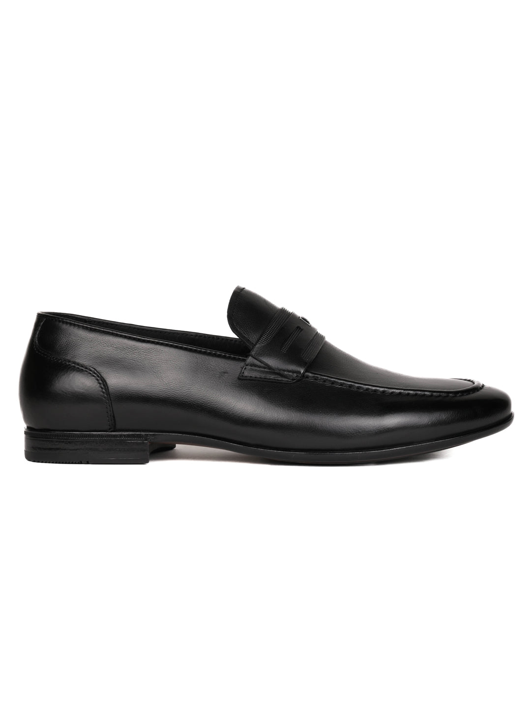 Men, Men Footwear, Black Formal Loafers