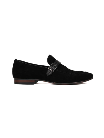 Men, Men Footwear, Black Loafers