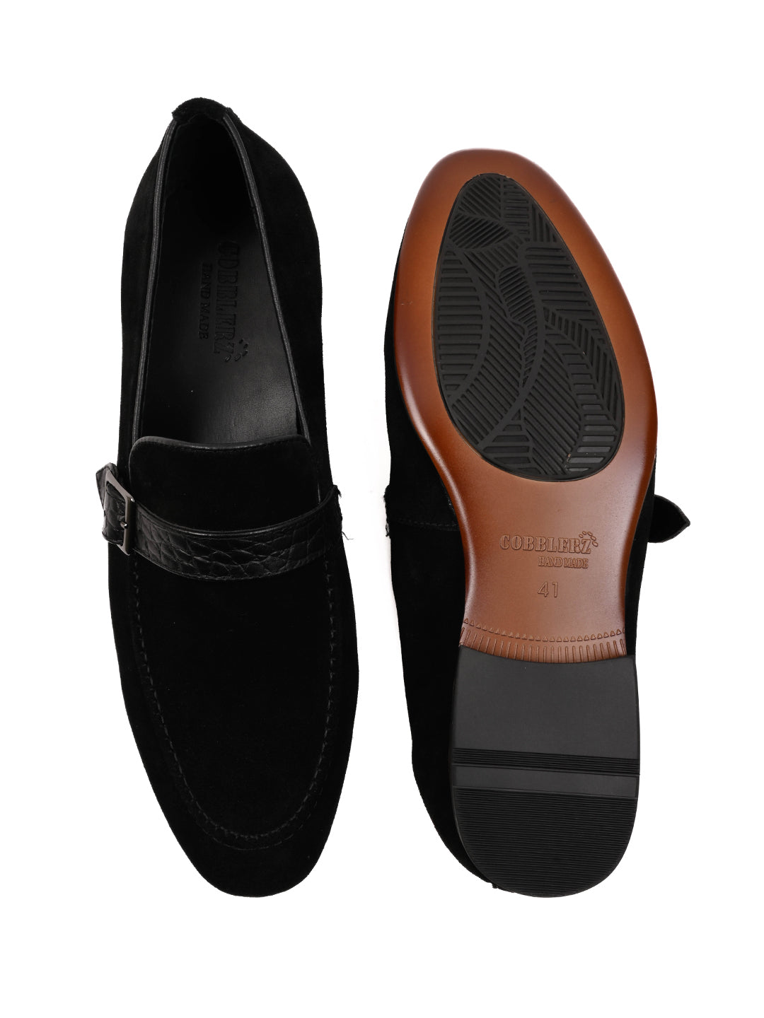 Men, Men Footwear, Black Loafers