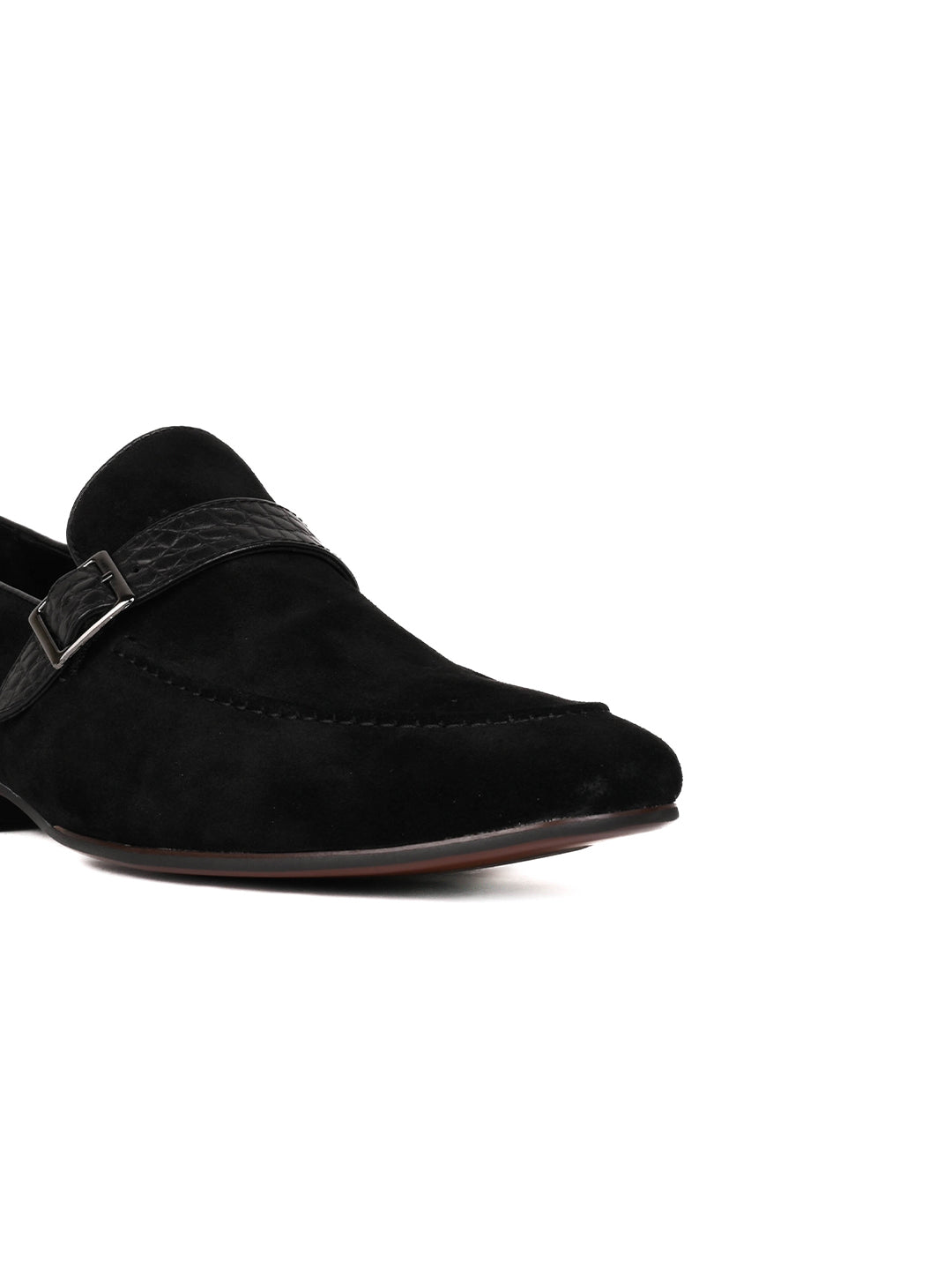 Men, Men Footwear, Black Loafers