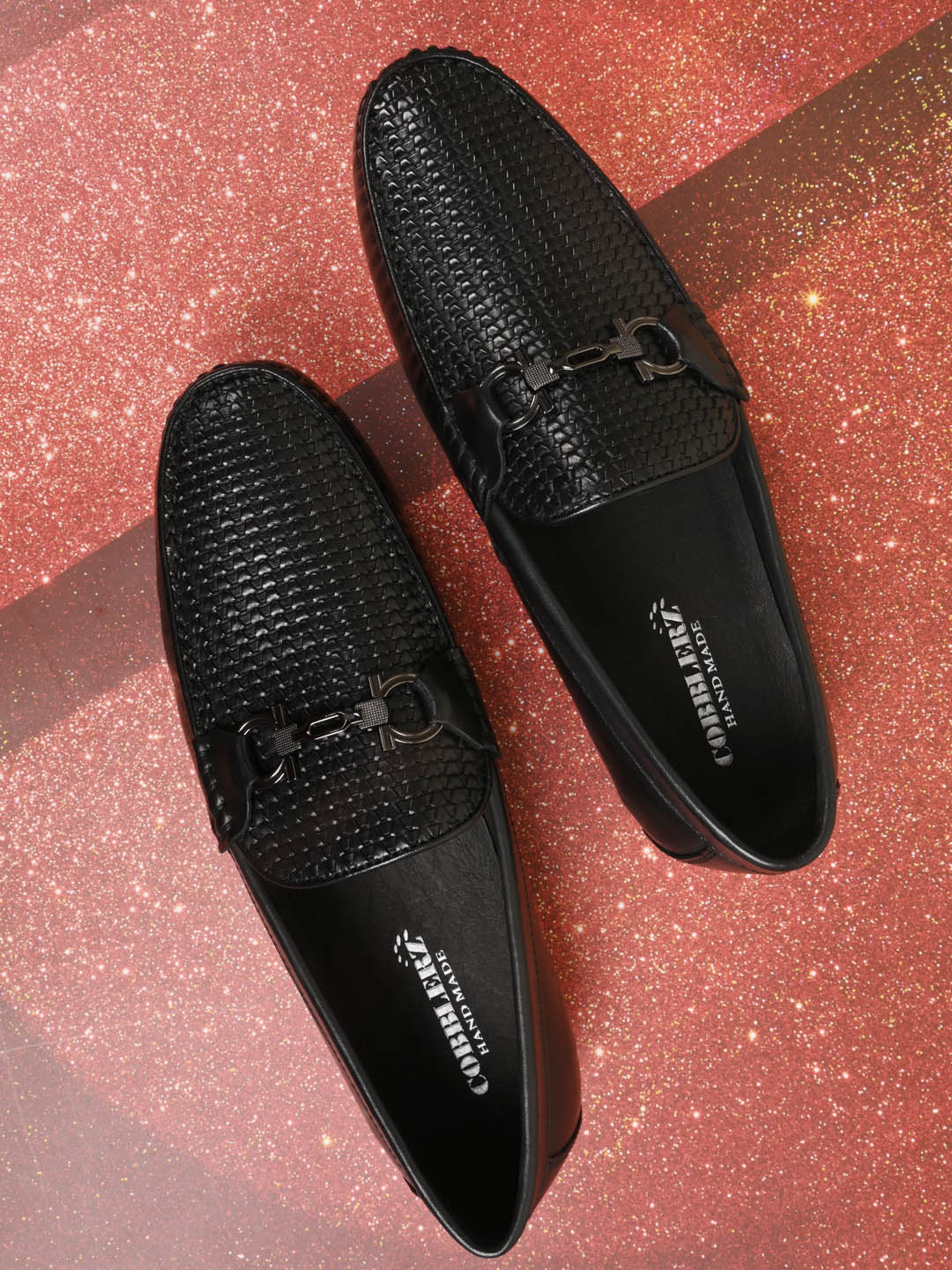 Men, Men Footwear, Black Loafers