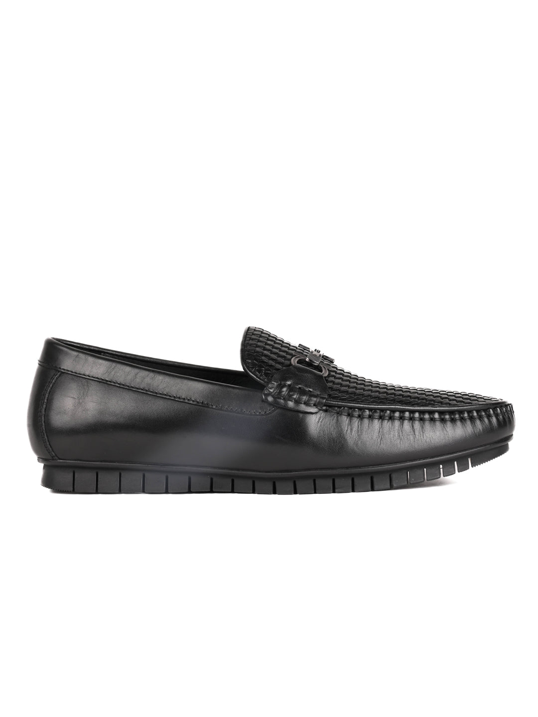 Men, Men Footwear, Black Loafers