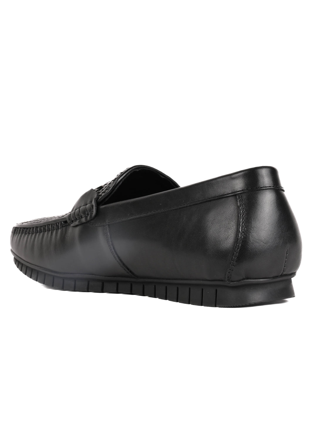 Men, Men Footwear, Black Loafers