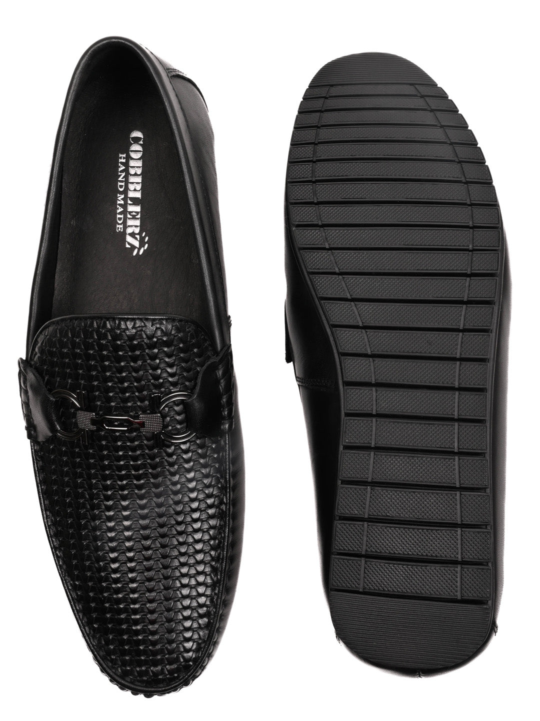 Men, Men Footwear, Black Loafers