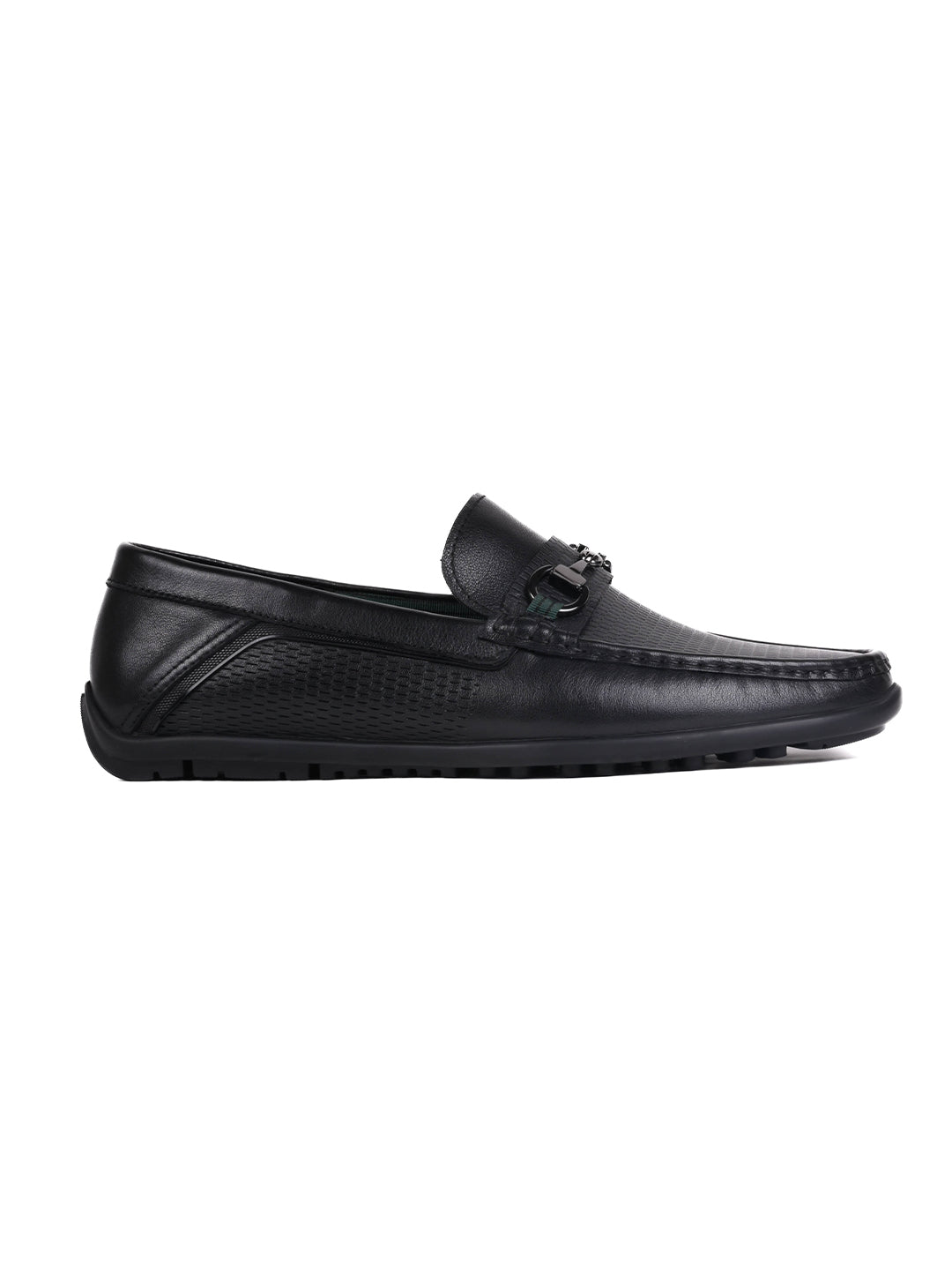 Men, Men Footwear, Black Driving Shoes