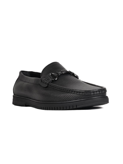 Men, Men Footwear, Black Loafers