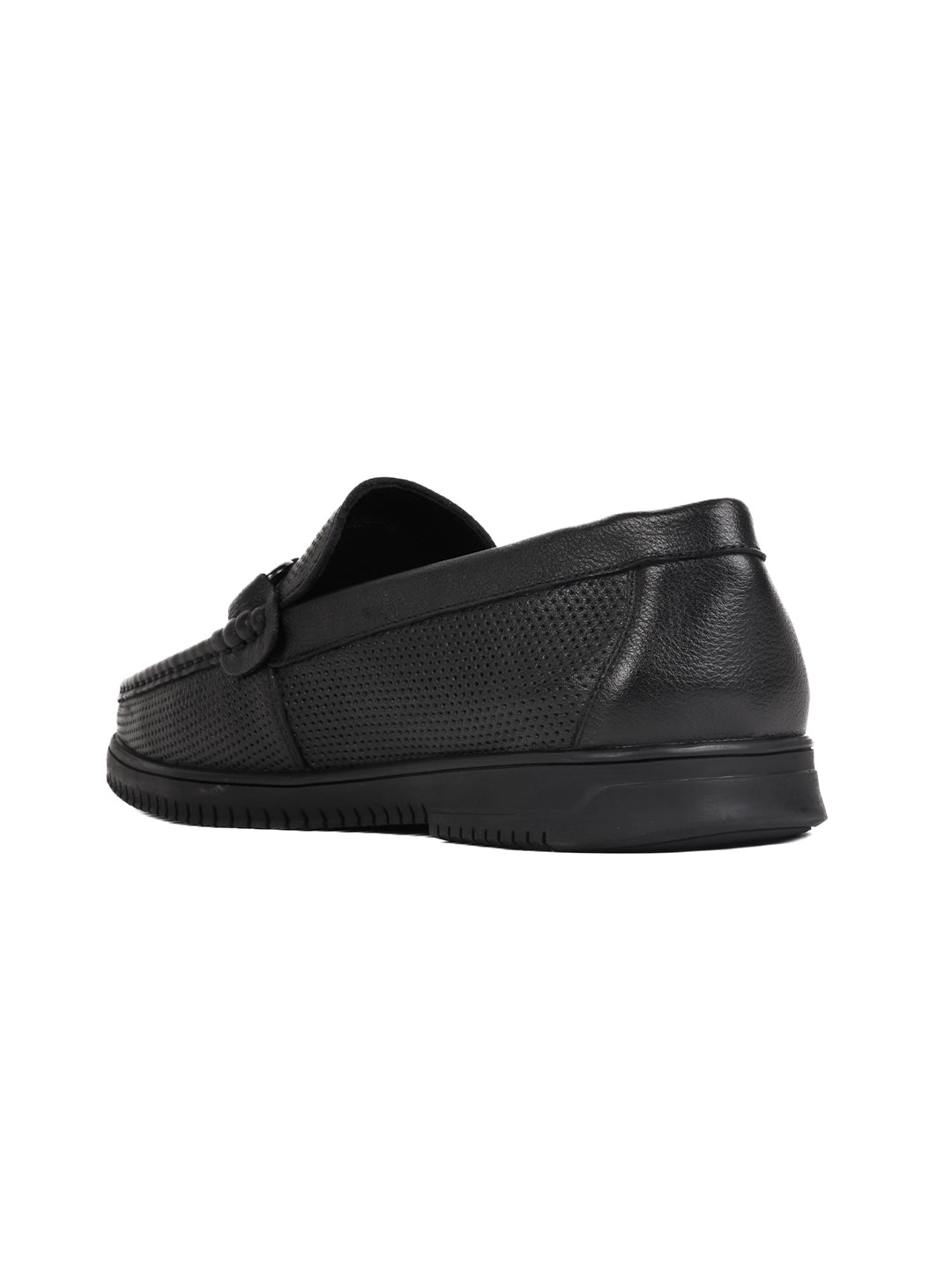 Men, Men Footwear, Black Loafers