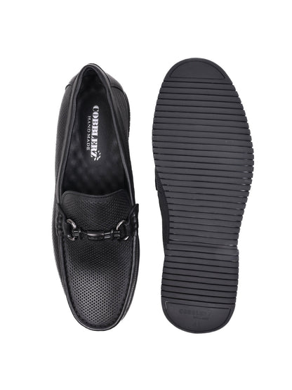 Men, Men Footwear, Black Loafers