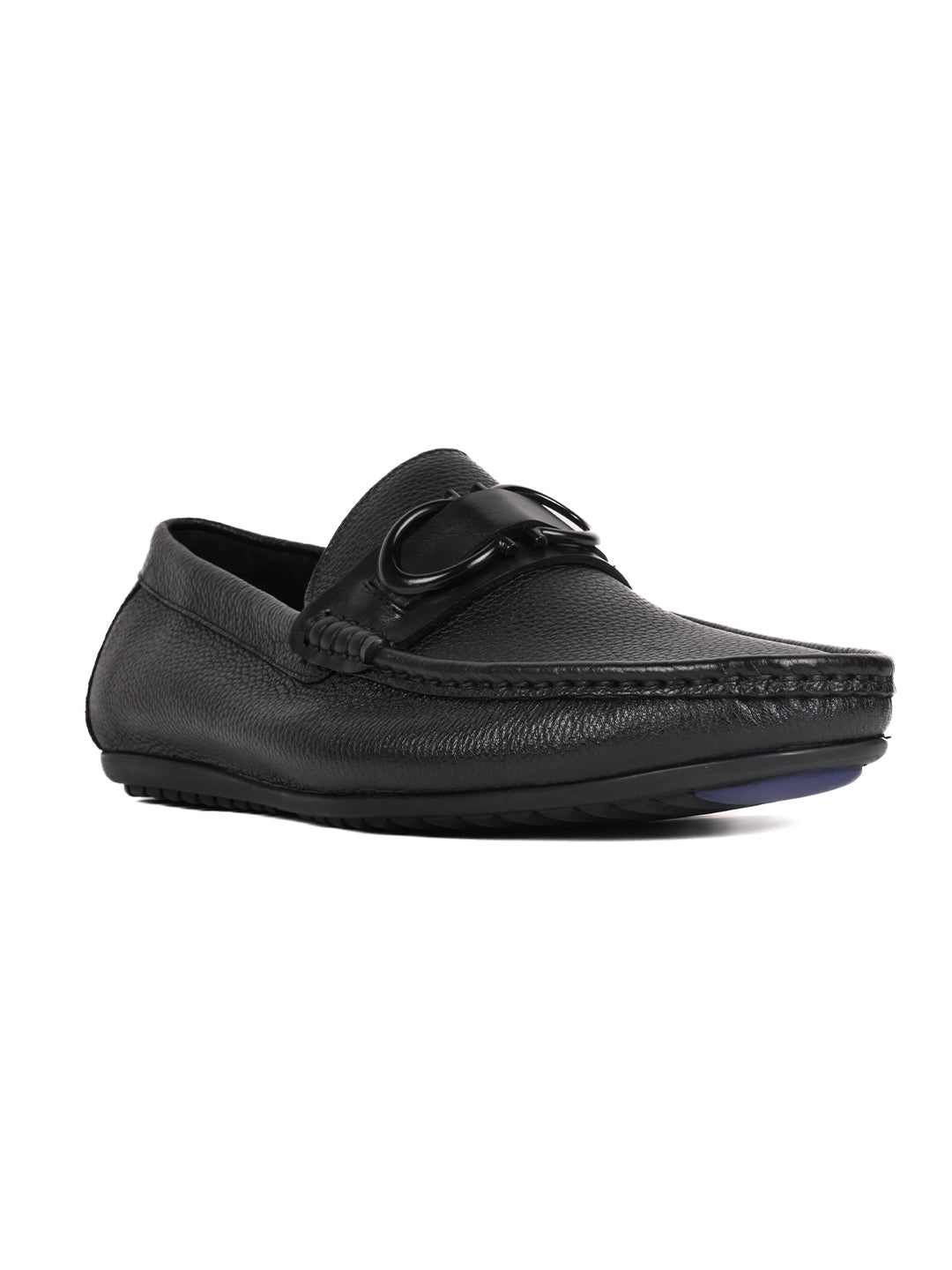 Men, Men Footwear, Black Loafers