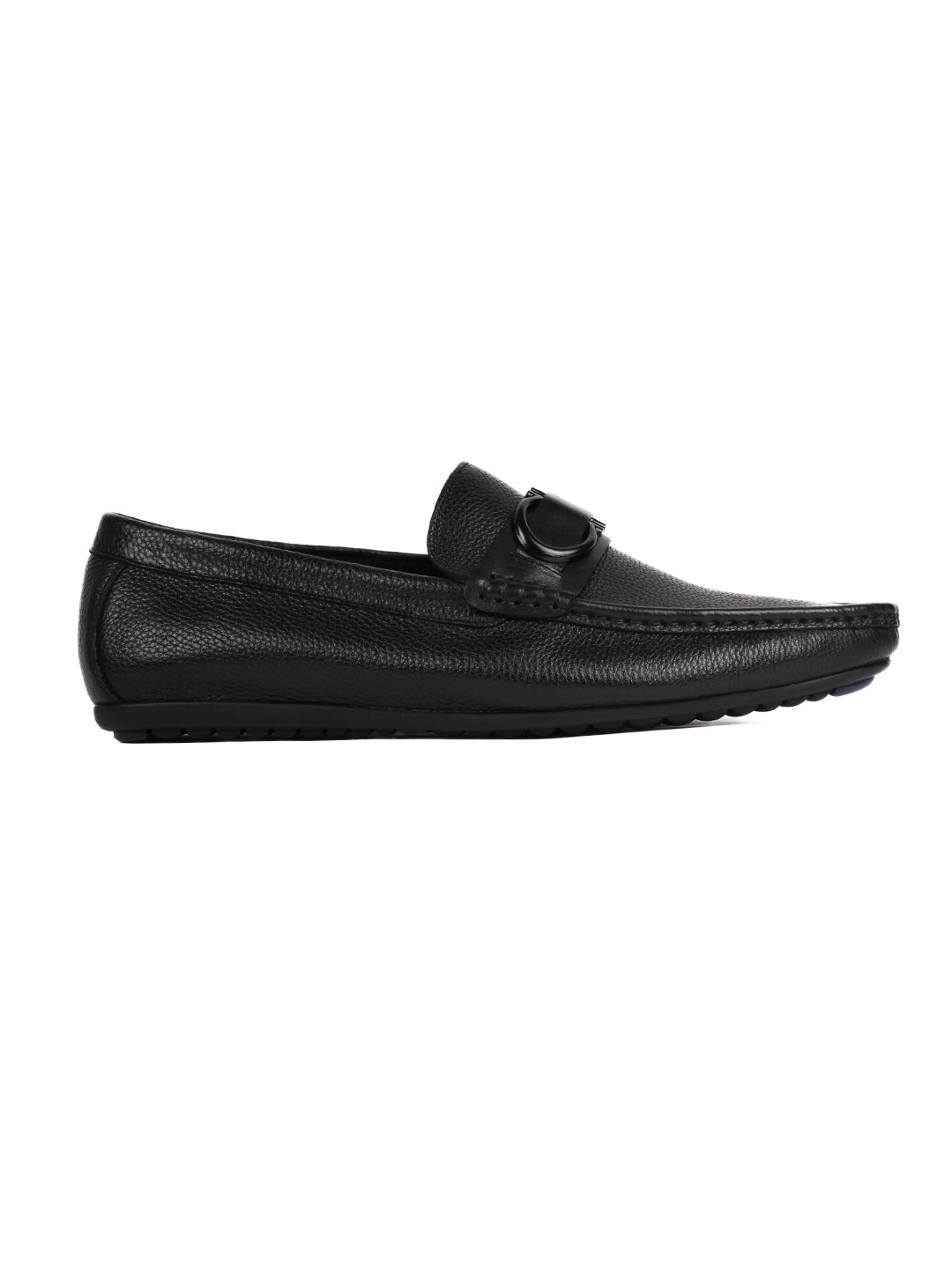 Men, Men Footwear, Black Loafers