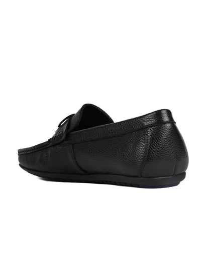 Men, Men Footwear, Black Loafers