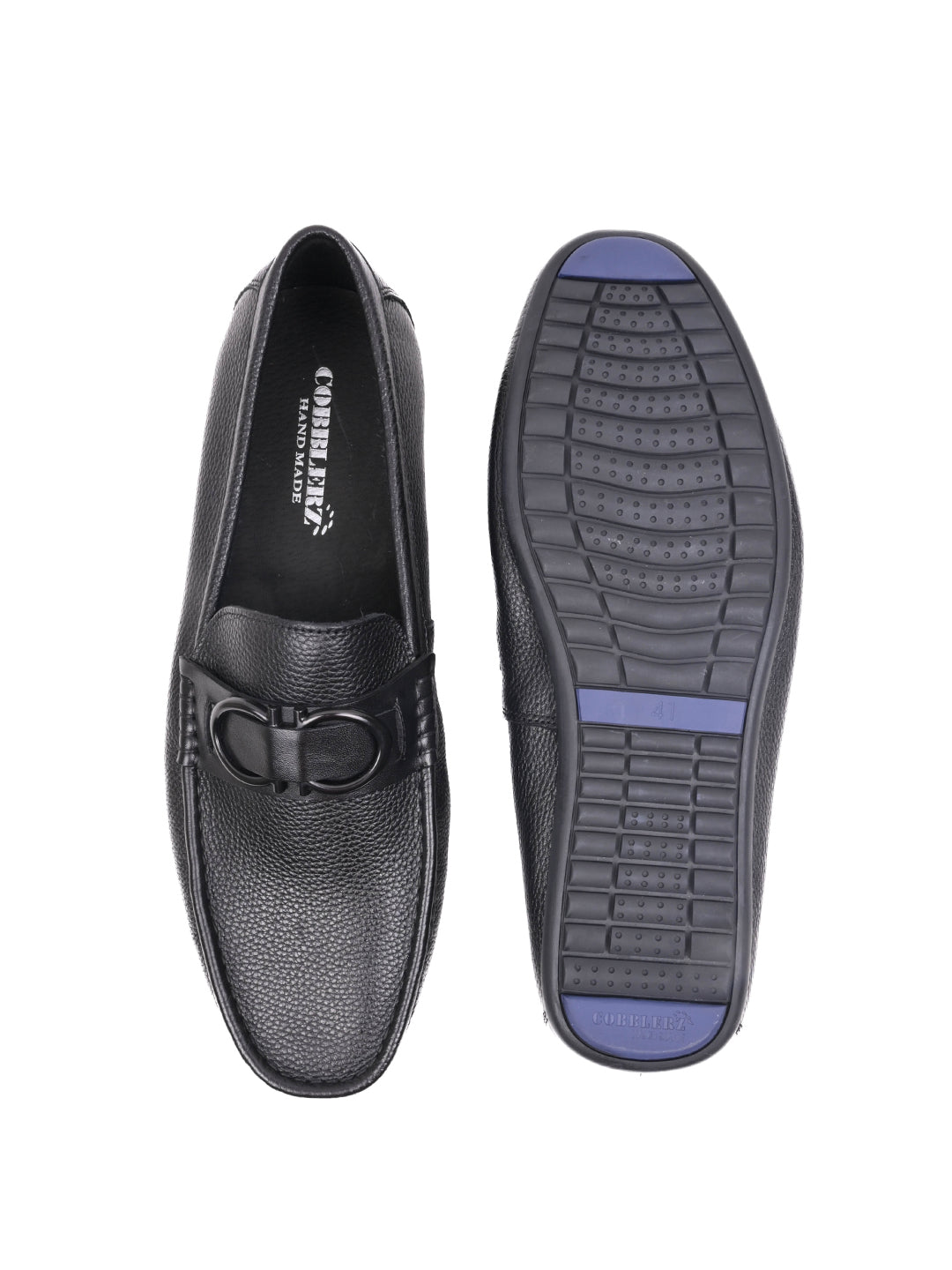 Men, Men Footwear, Black Loafers