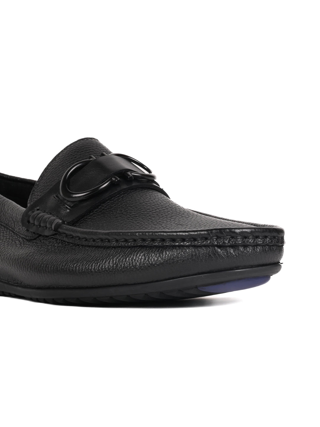 Men, Men Footwear, Black Loafers